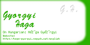 gyorgyi haga business card